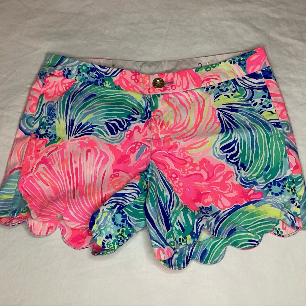 Lilly Pulitzer the buttercup stretch short inseam caseta de playa pants